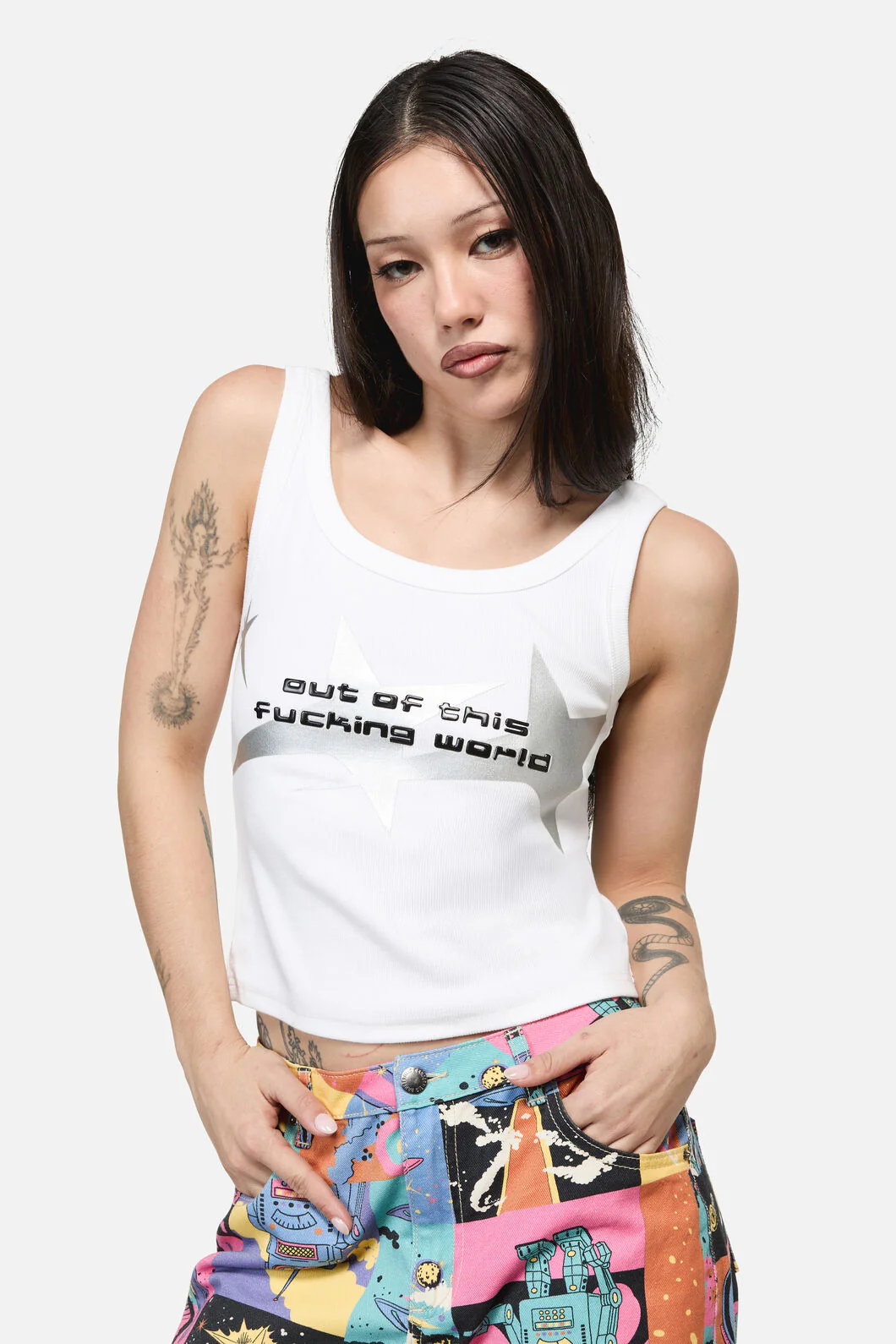 Galactic Print Tank Top