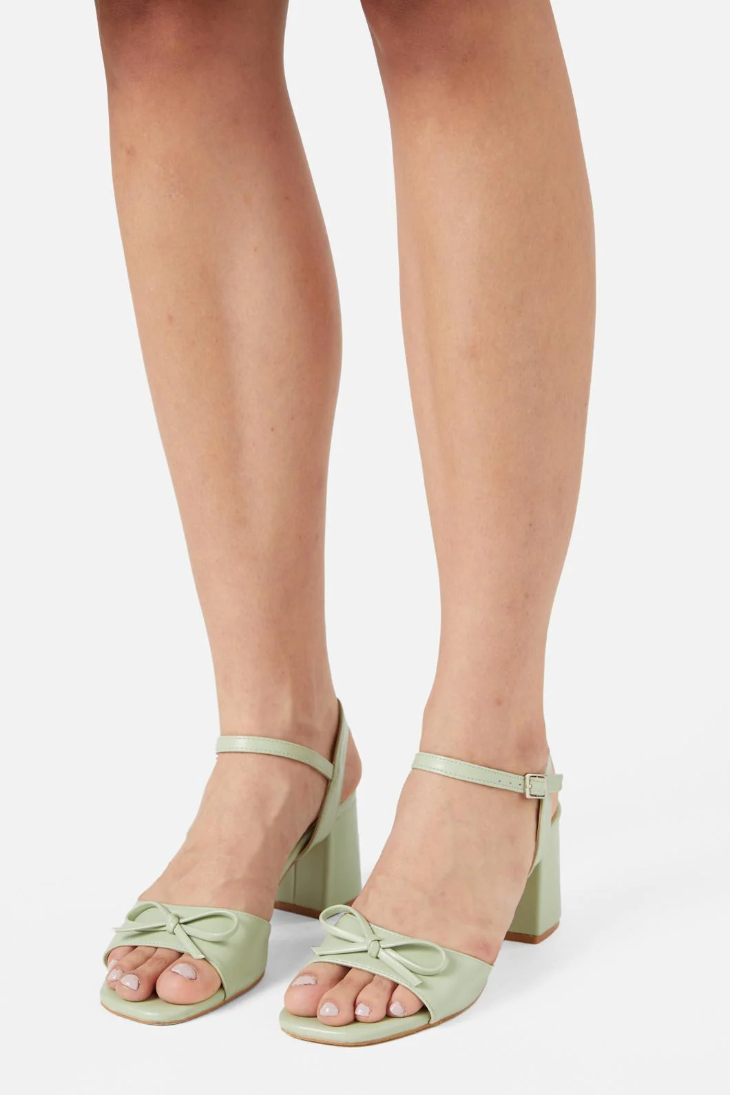 Pistachio Bow Heel
