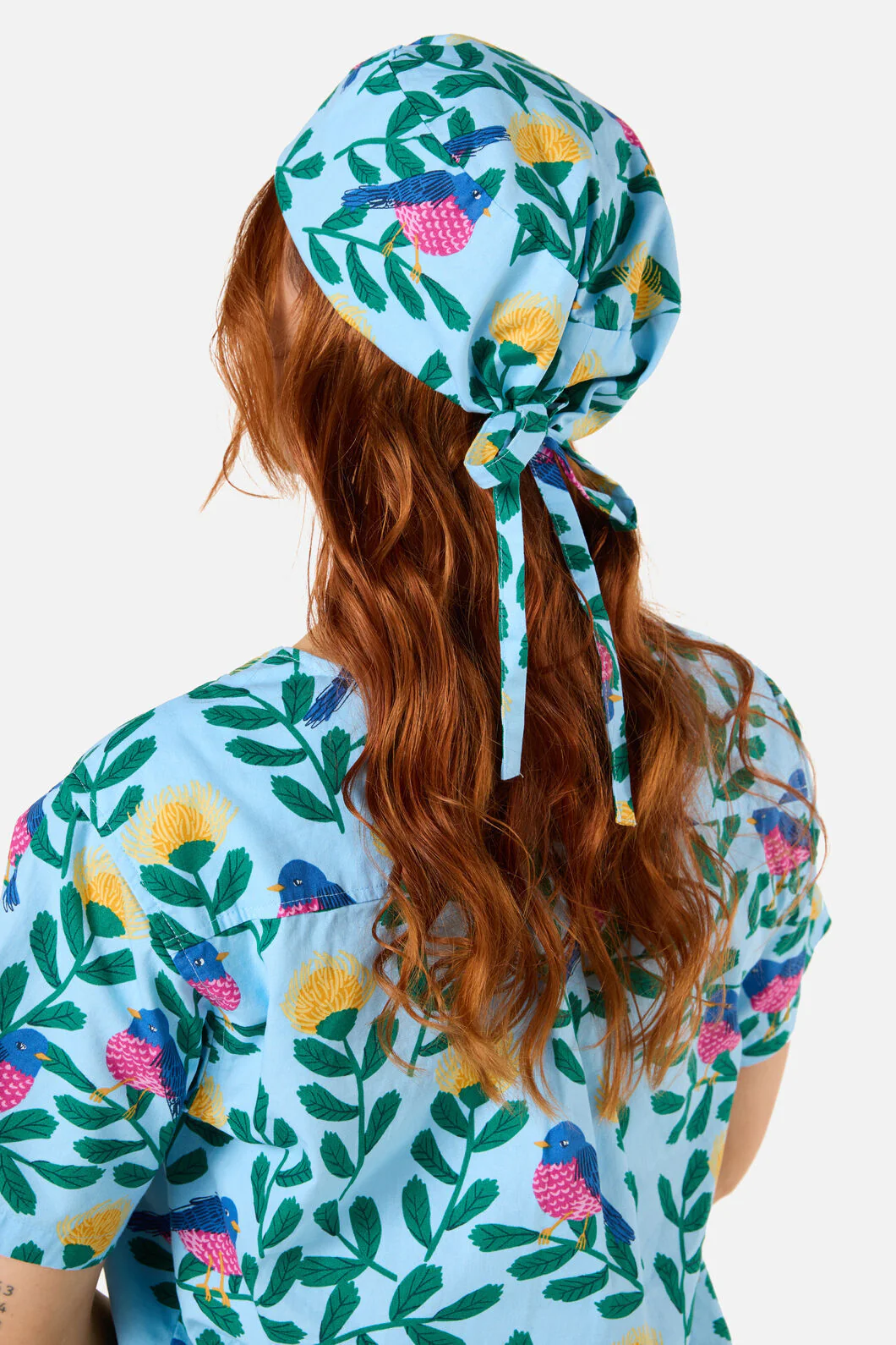 Pink Robin Scrub Hat