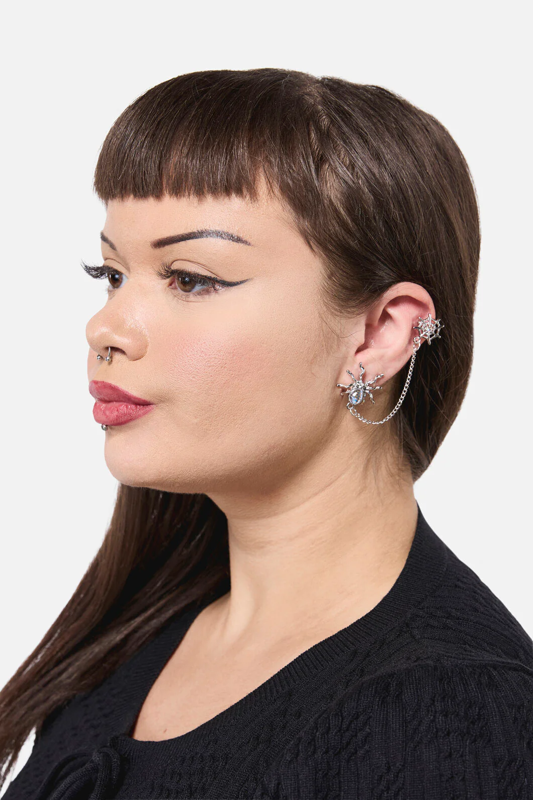 Spiders Web & Chain Earrings
