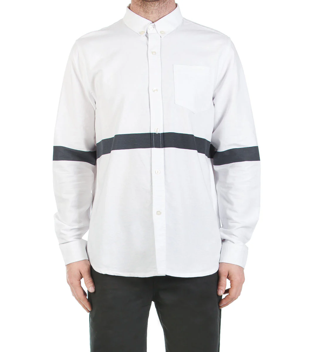 LS Relax Fit W Printed Stripe