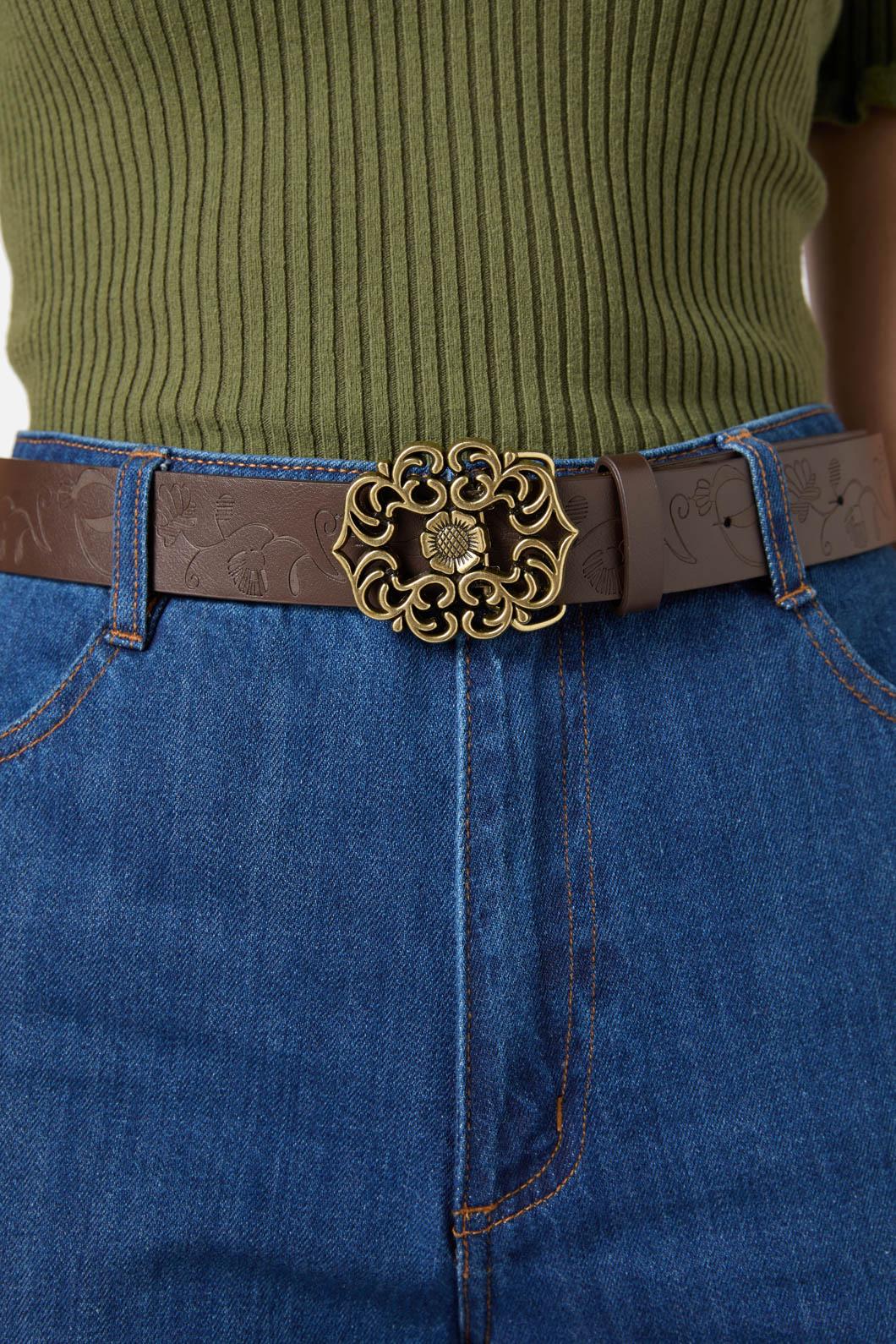 Ornate Floral Belt