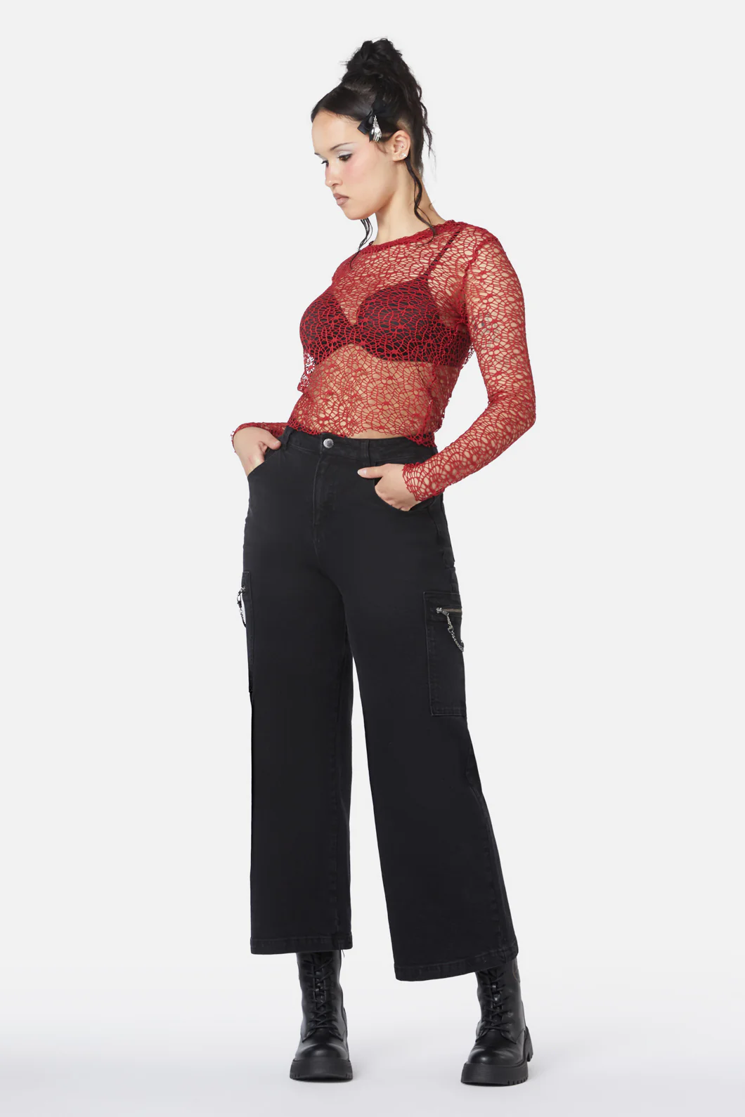 Mortal Webbed Mesh Top