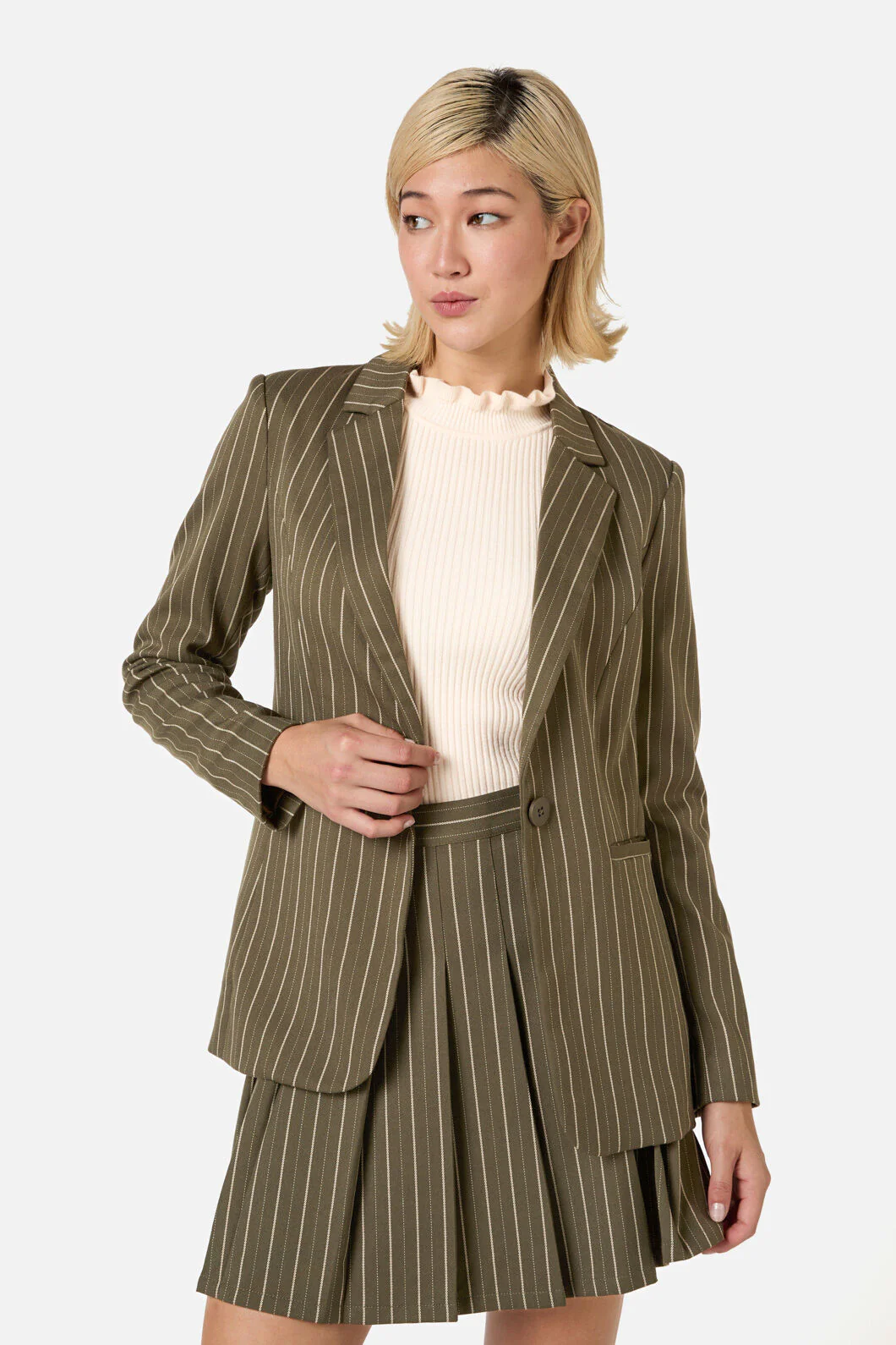 Abby Pinstripe Jacket