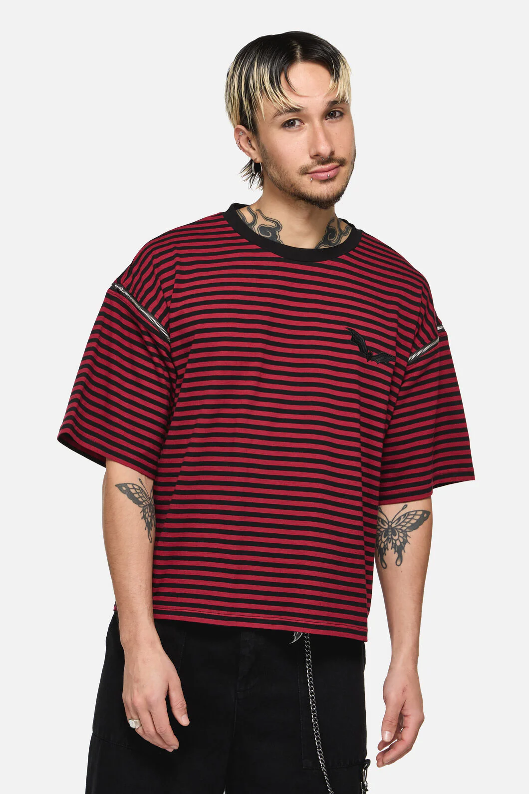 Batz Zip Sleeve Goth Tee