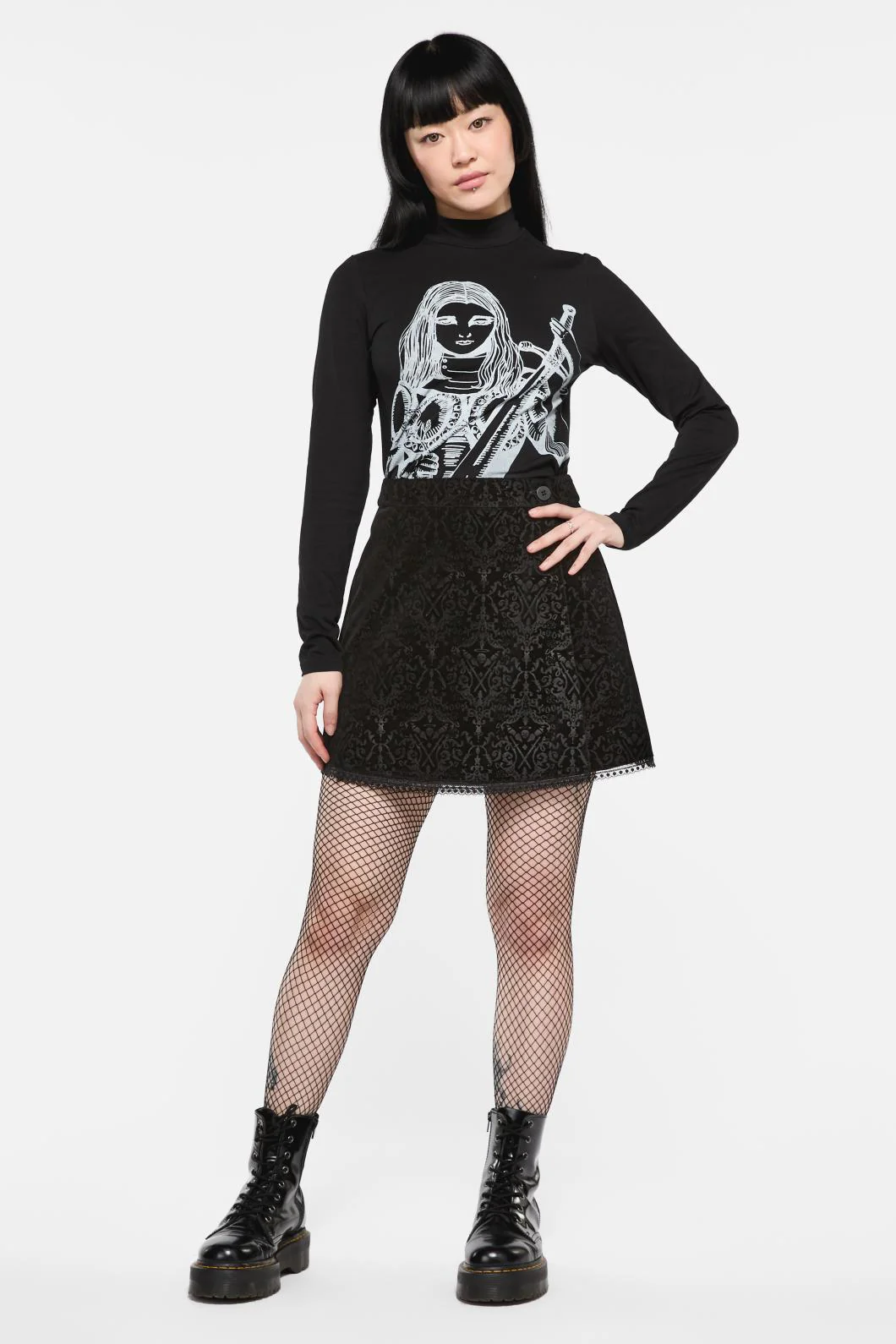 Not Afraid Velvet Skirt