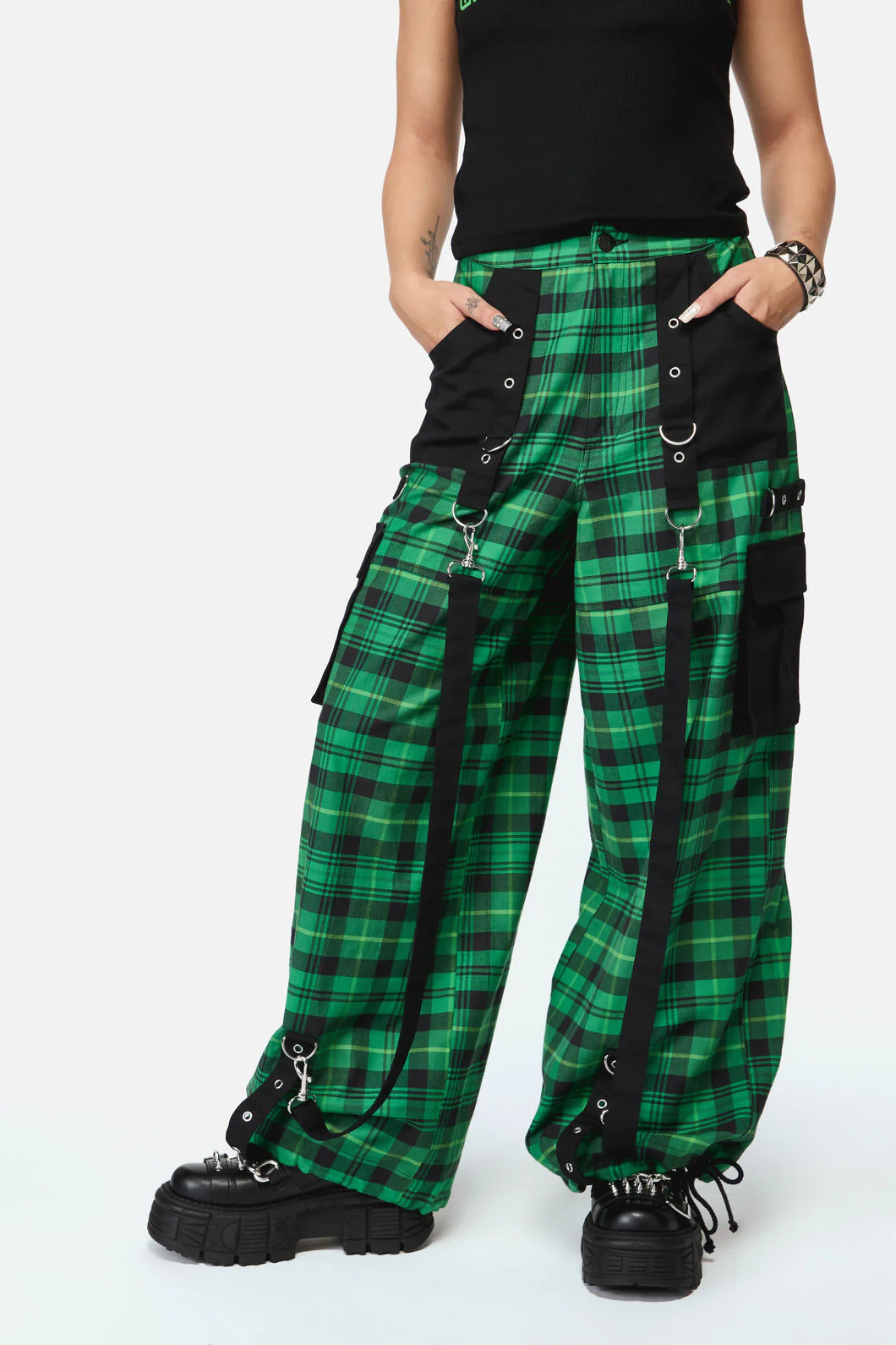Wired Tartan Cargo Pant