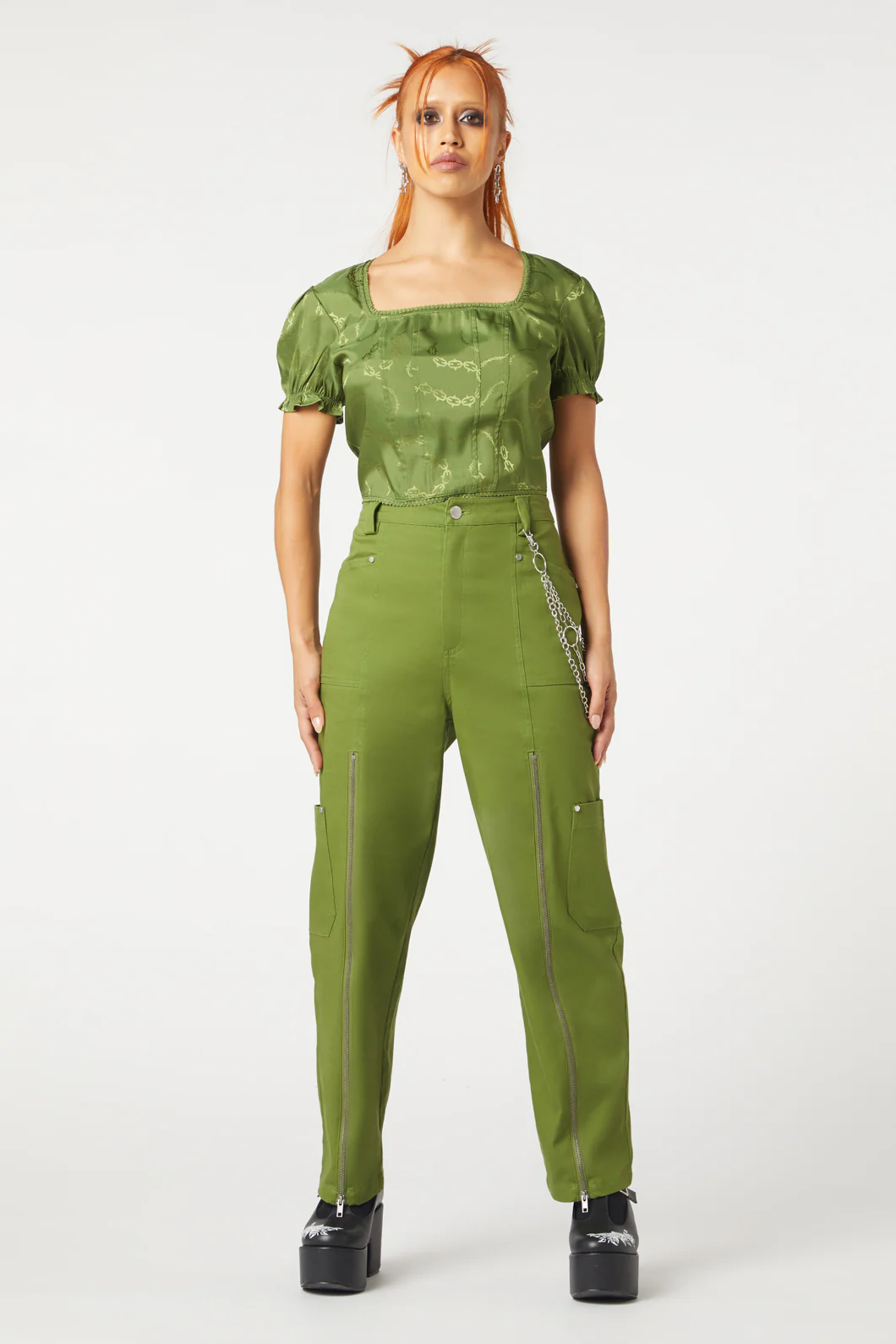 Under Sentence Satin Top