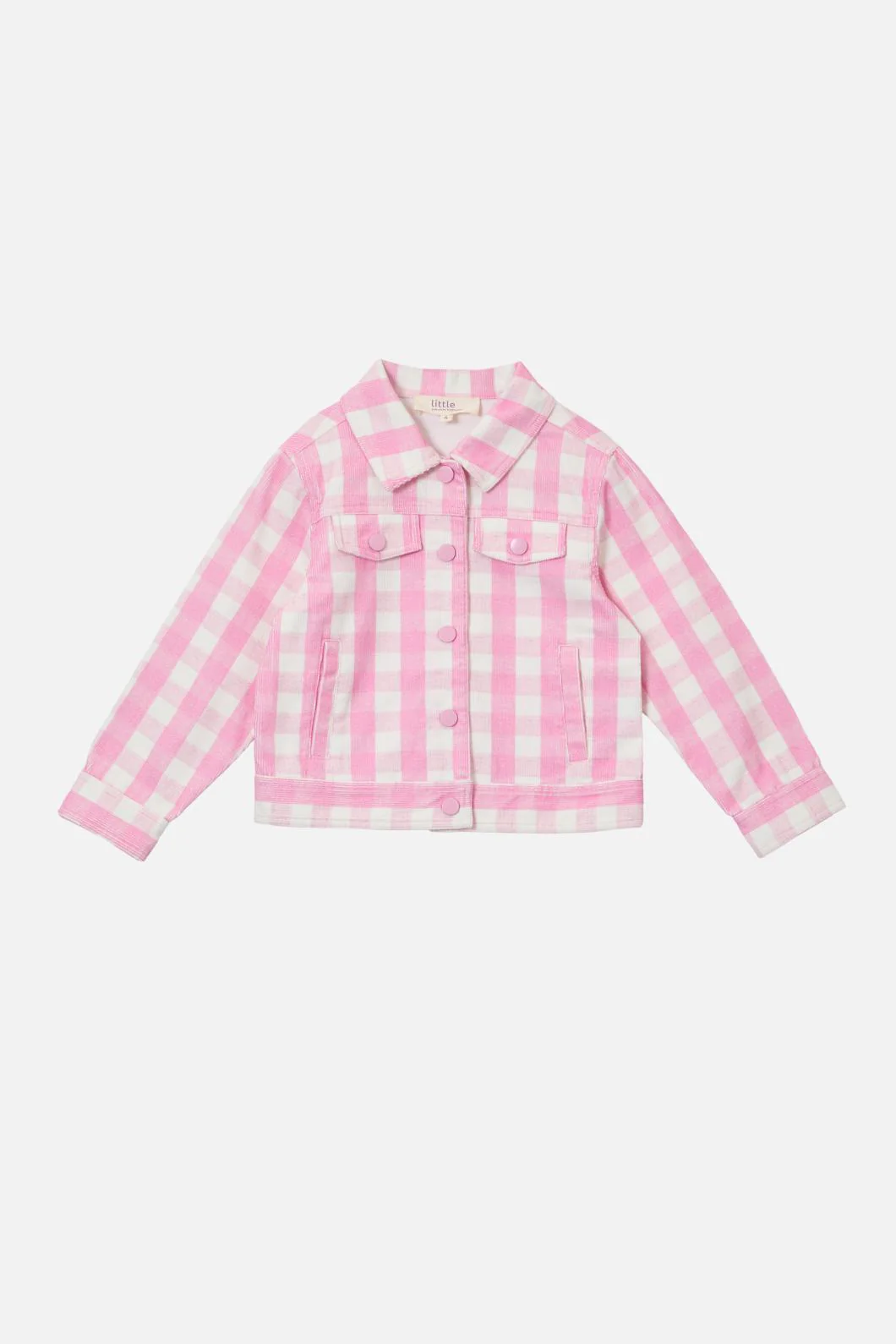 Gingham Kids Cord Jacket
