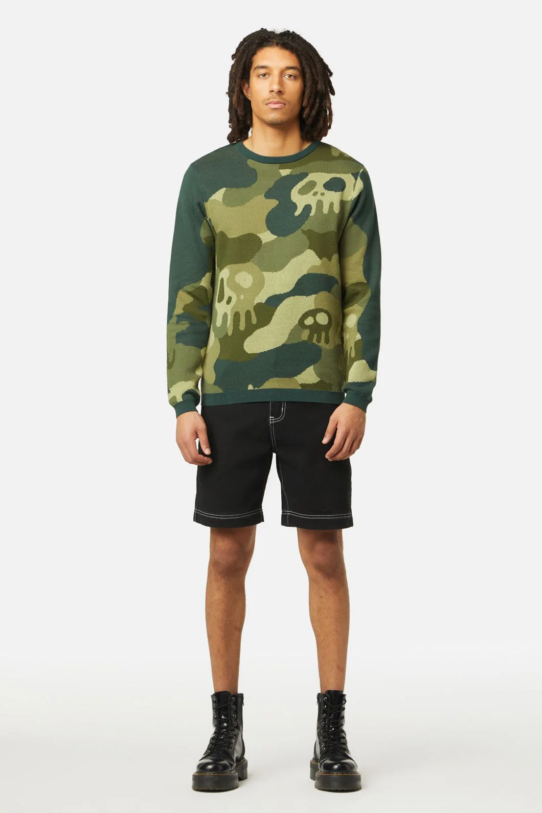 Nook Of The Garden Camo Knit Jumper