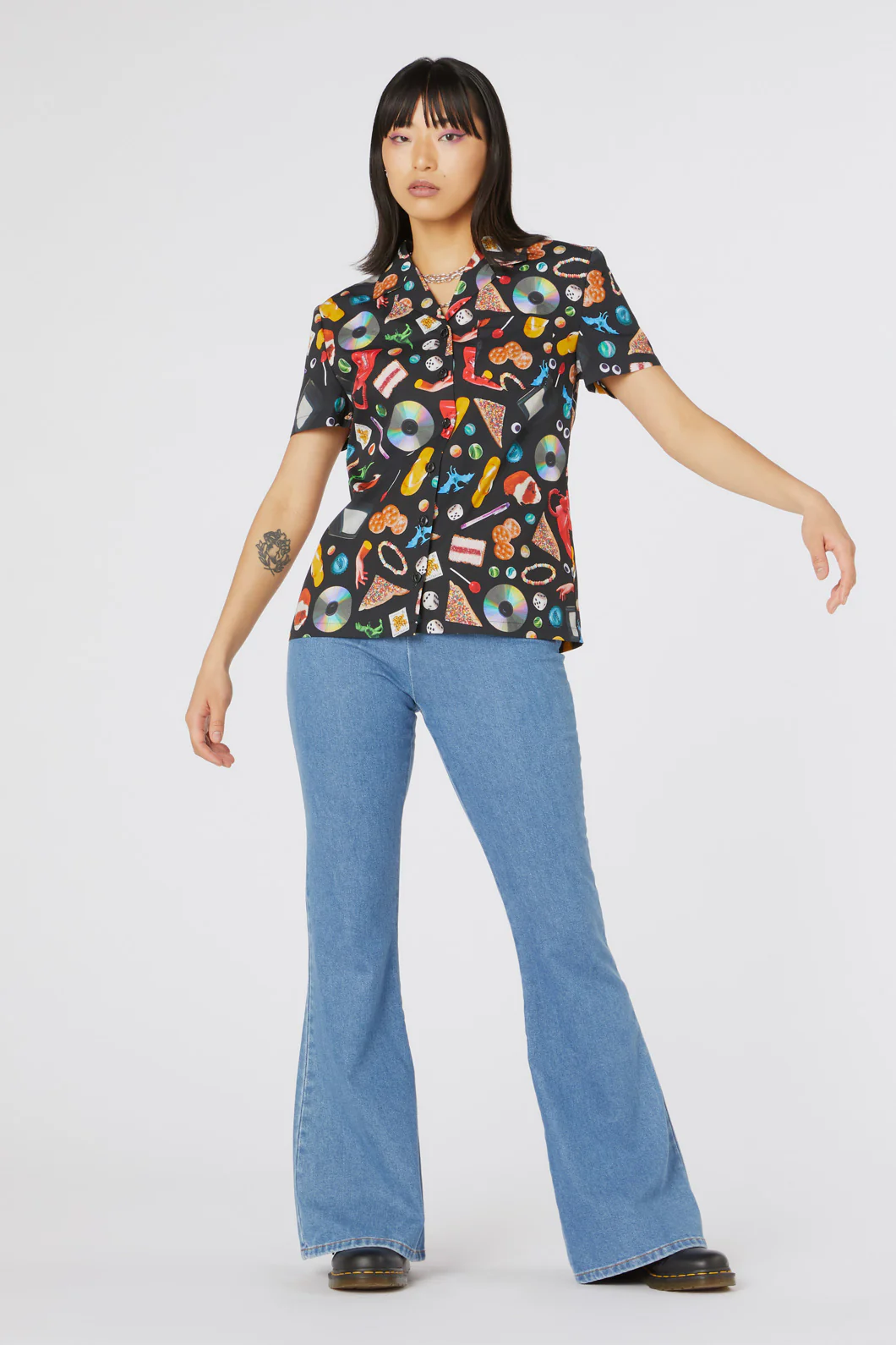 Old Days Print Cotton Shirt