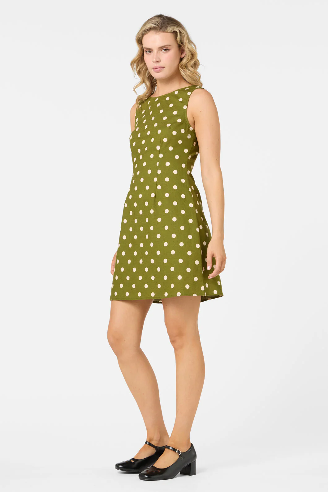 Polka Dot Shift Mini Dress