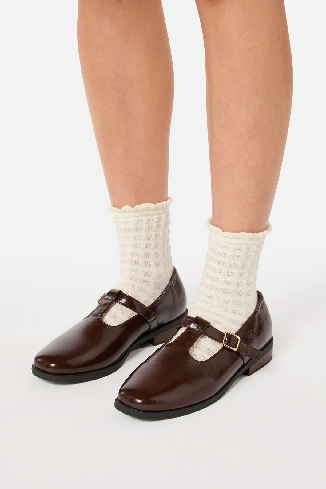 Chocolate T Bar Shoe