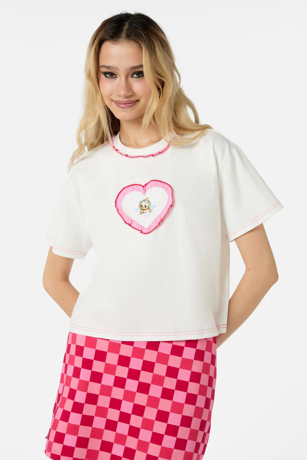 Cupid Crop OS Tee