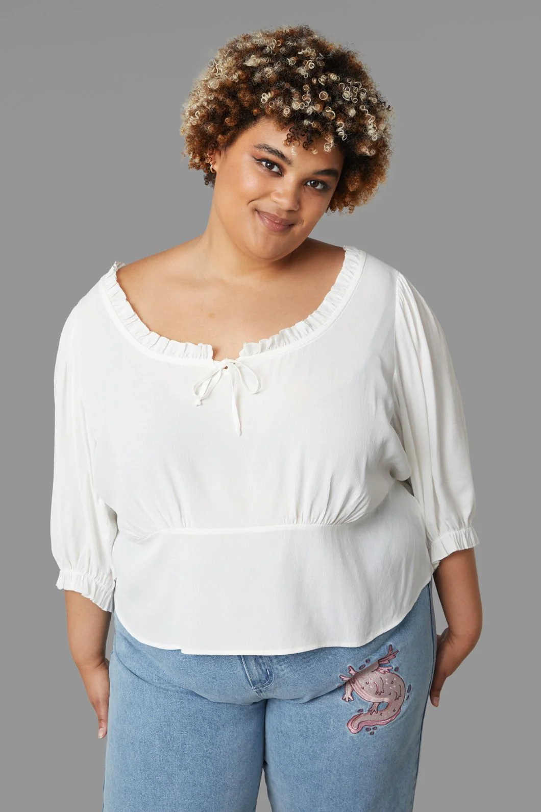 Curve Lily Pad Blouse