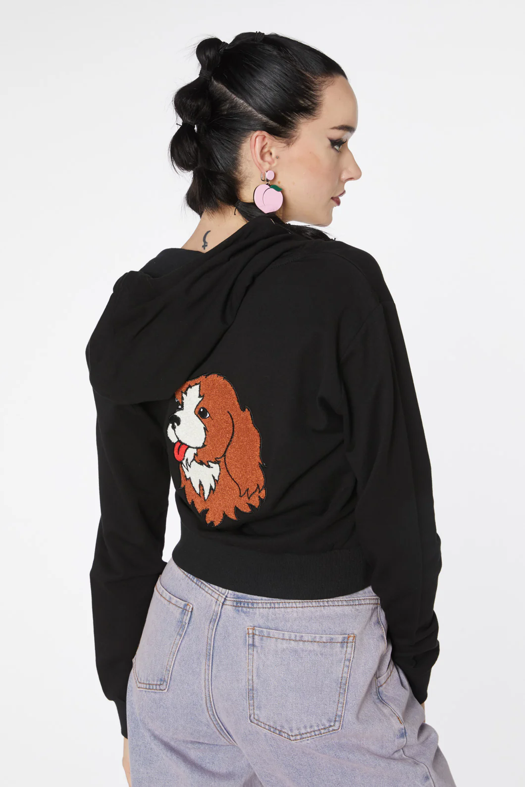 Puppy Boxy Cotton Hoodie