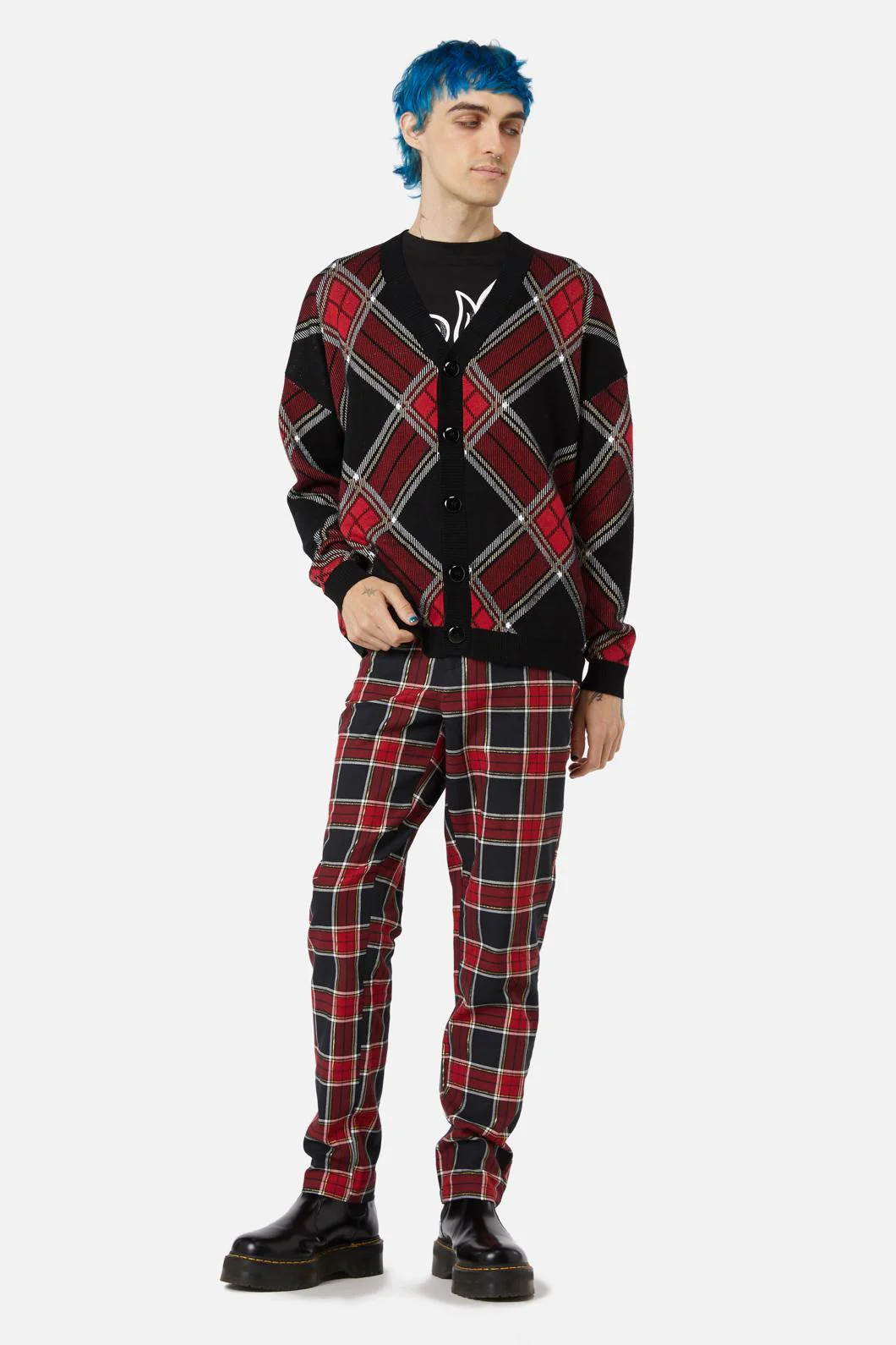 Boundless Tartan Cardi