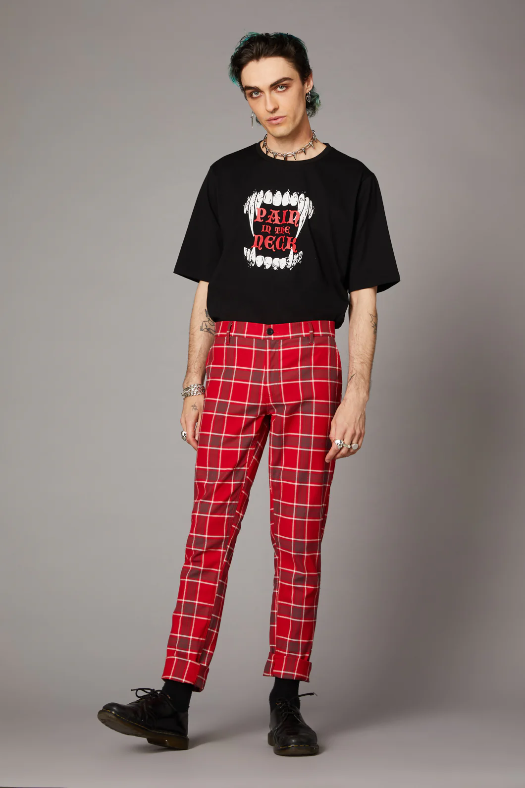 Punk Red Tartan Unisex Pant