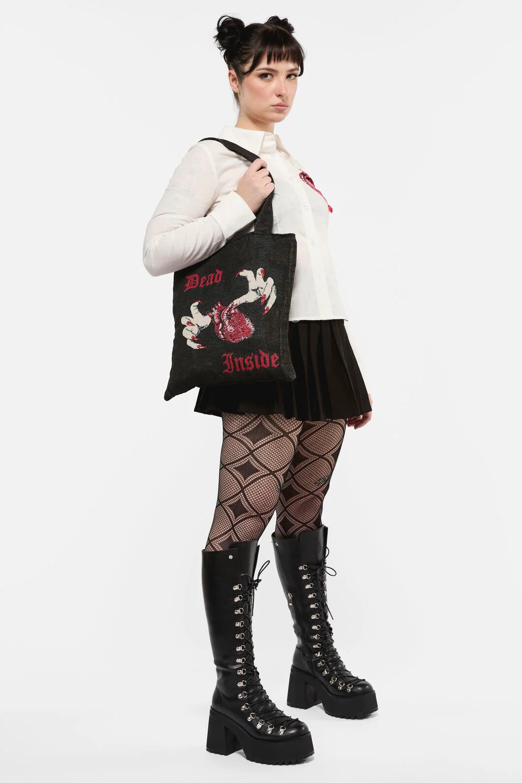 Dead Inside Woven Tote