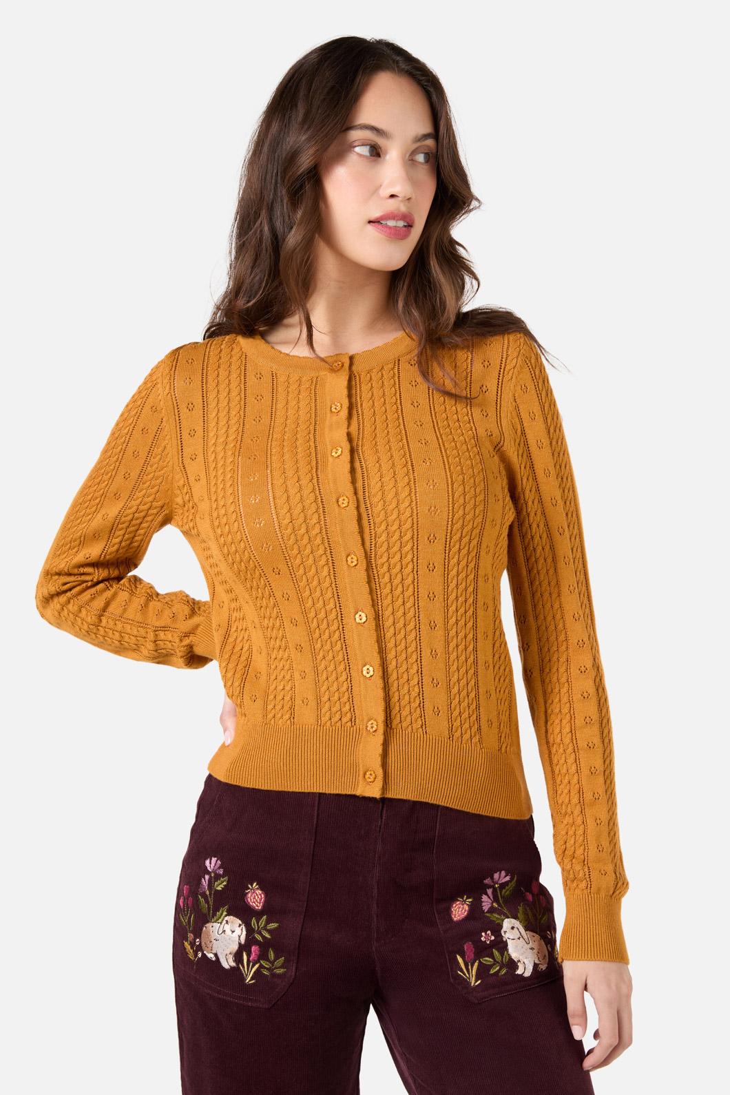 Lisa Pointelle Cardigan