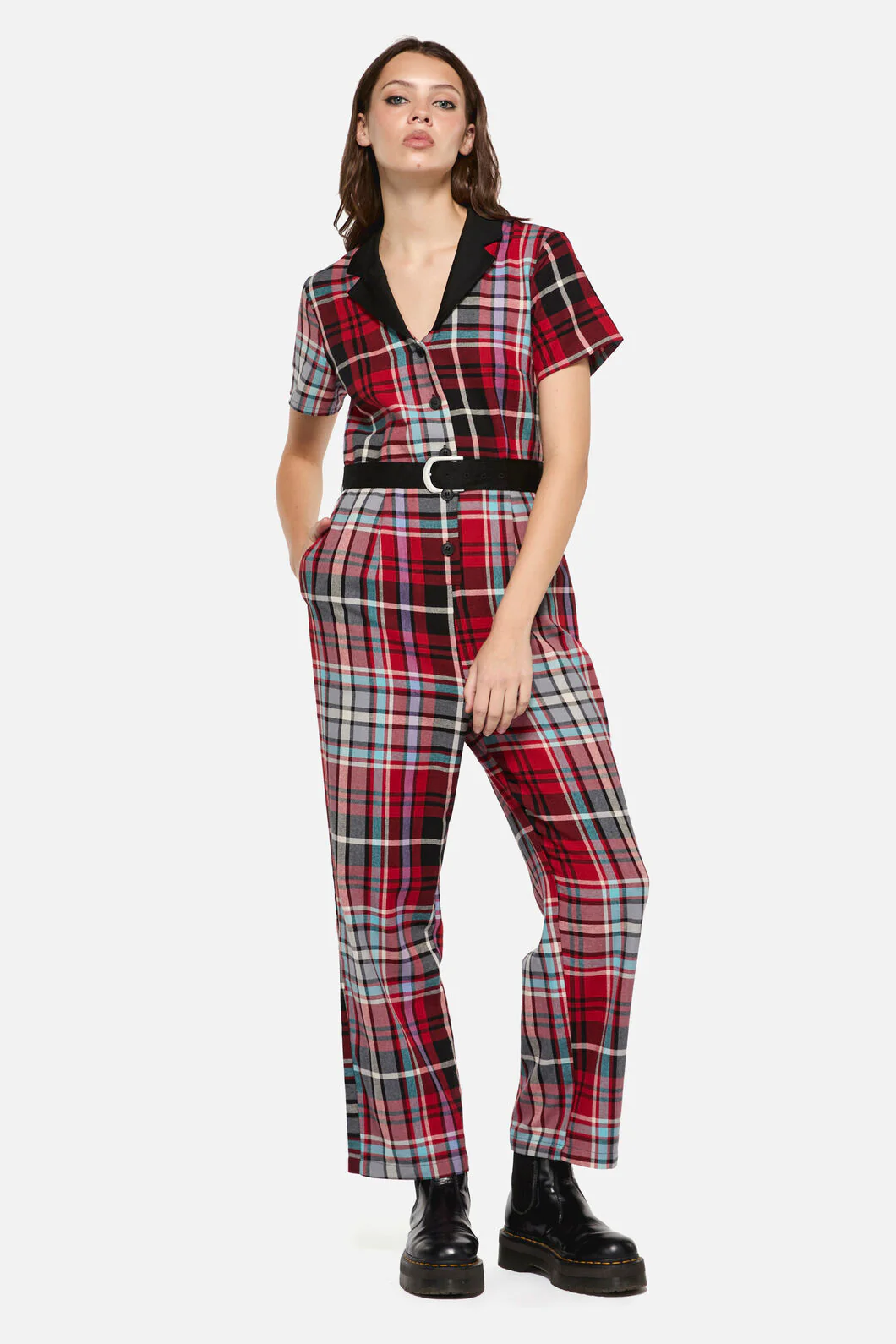 Scorpion Tartan Jumpsuit