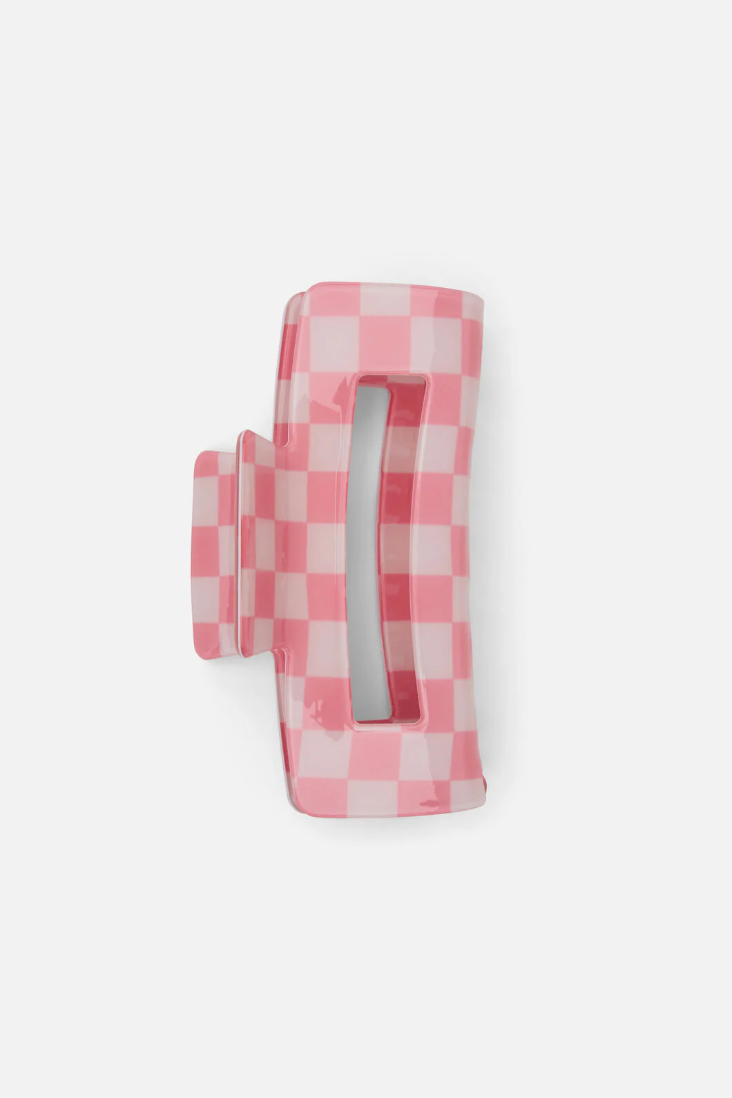 Gingham Claw Clip