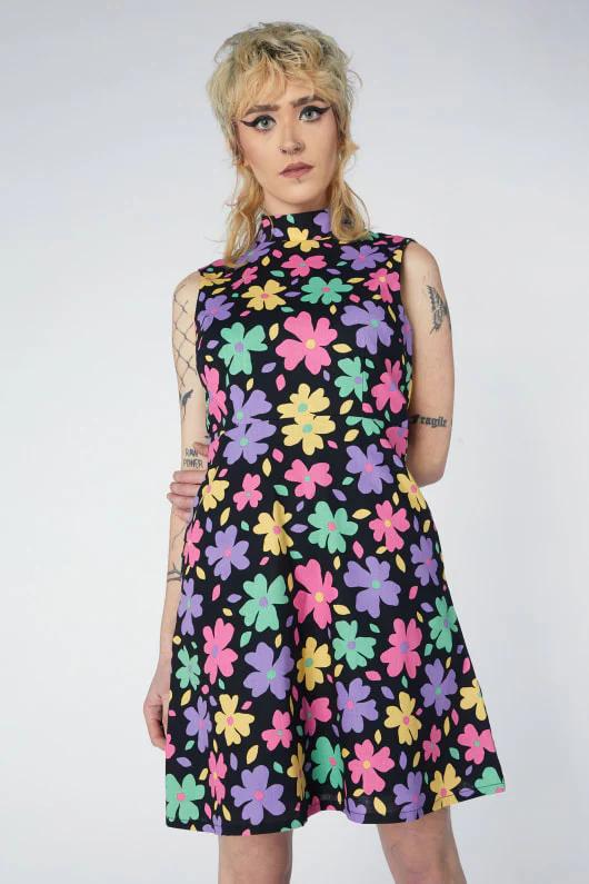 Floral Sleeveless Mini Dress