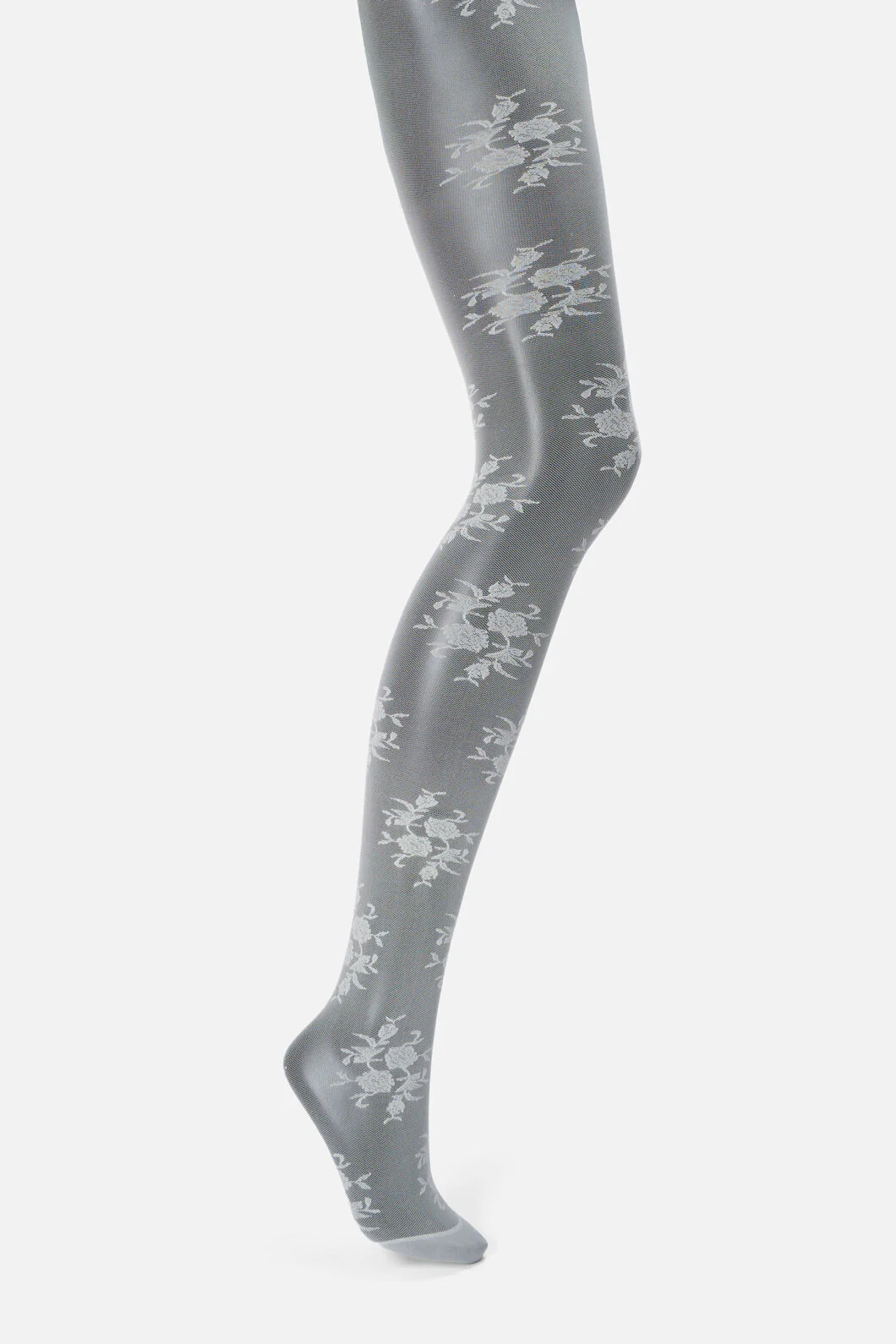 Cream Roses Sheer Tights