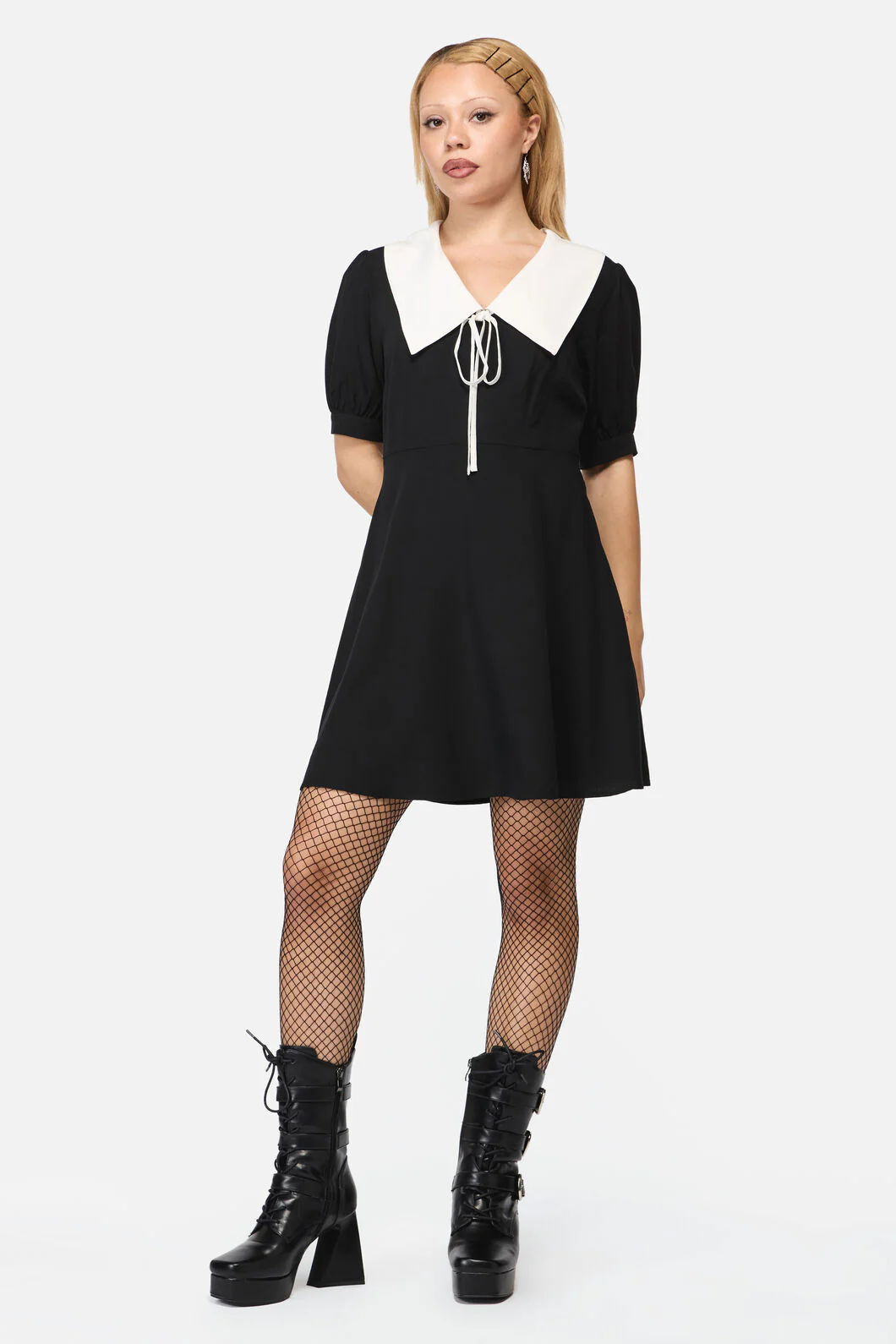 Fiona Contrast Collar Dress