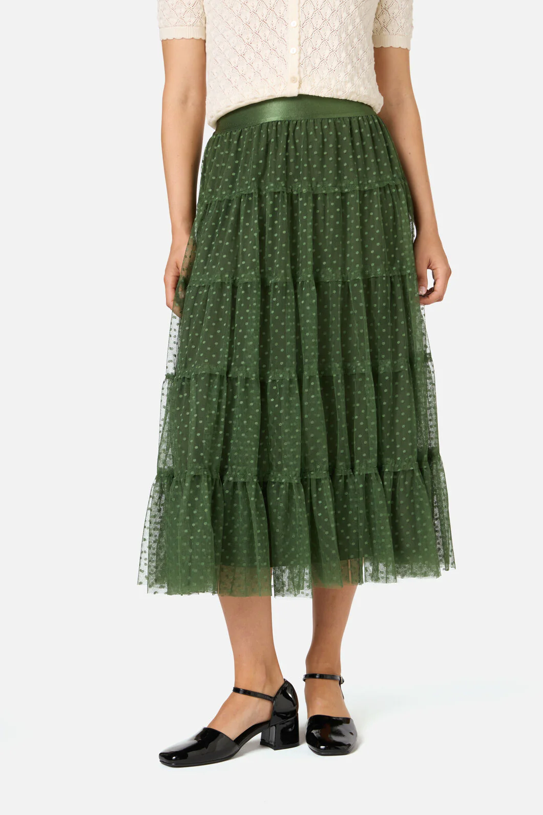 Avery Tulle Midi Skirt