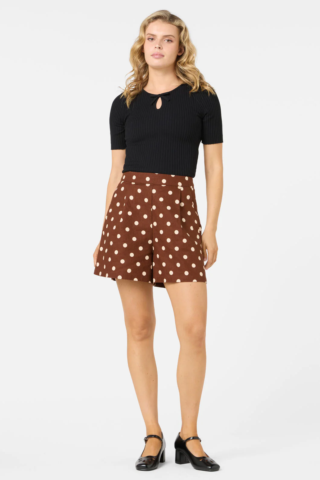 Polka Dot A Line Shorts
