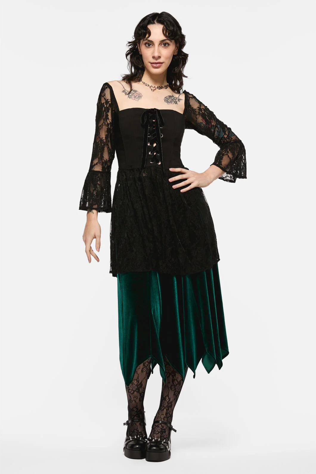 Keeper Of The Woods Lace Corset Top
