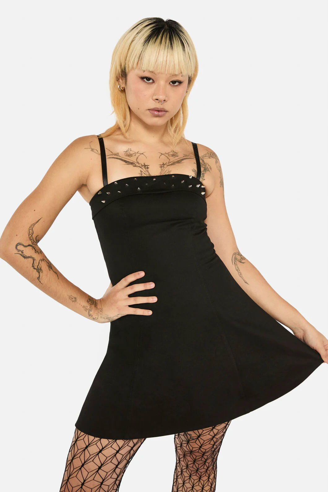 Laneway Studs Flared Dress