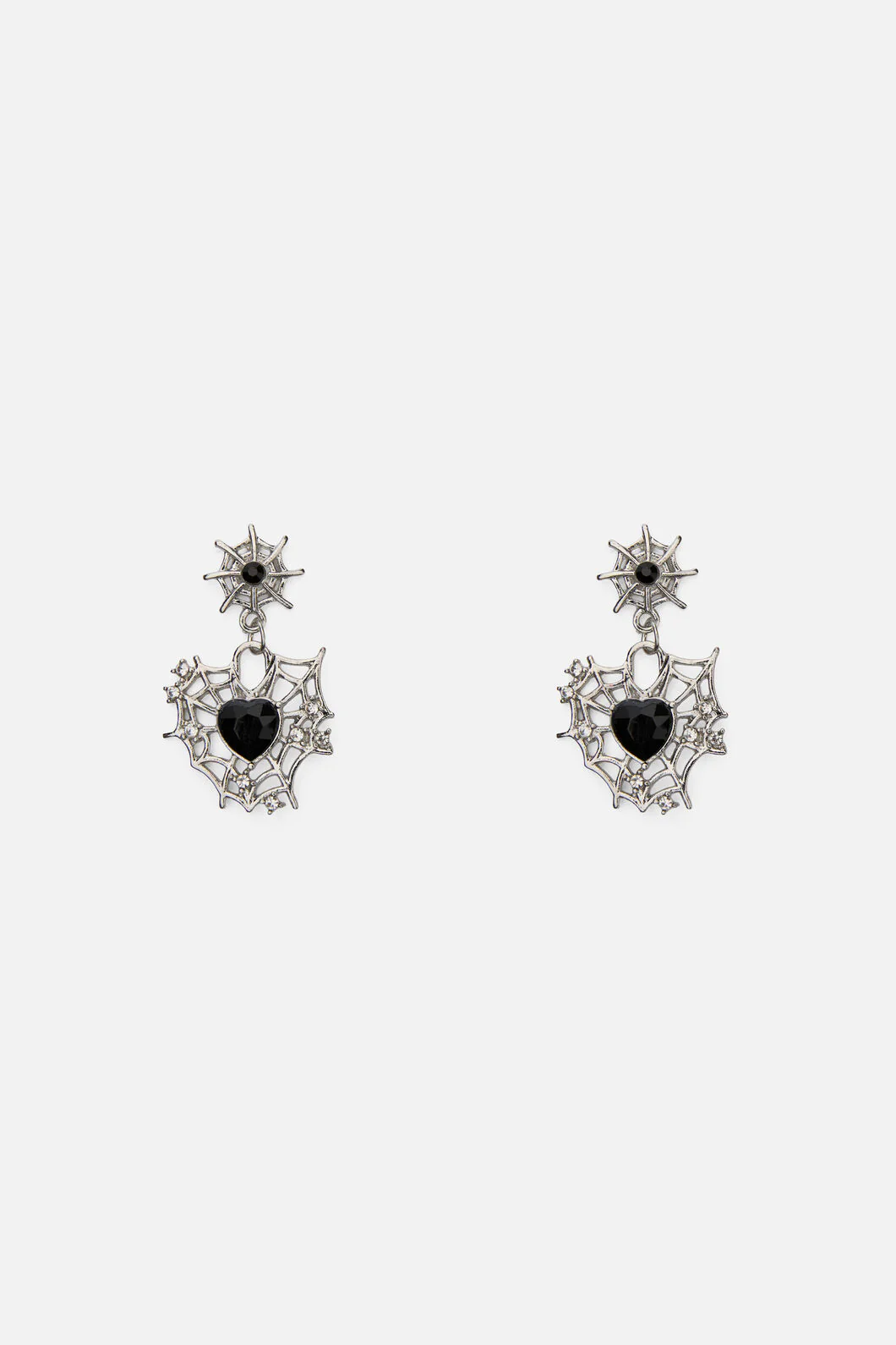 Cobweb Heart Earrings