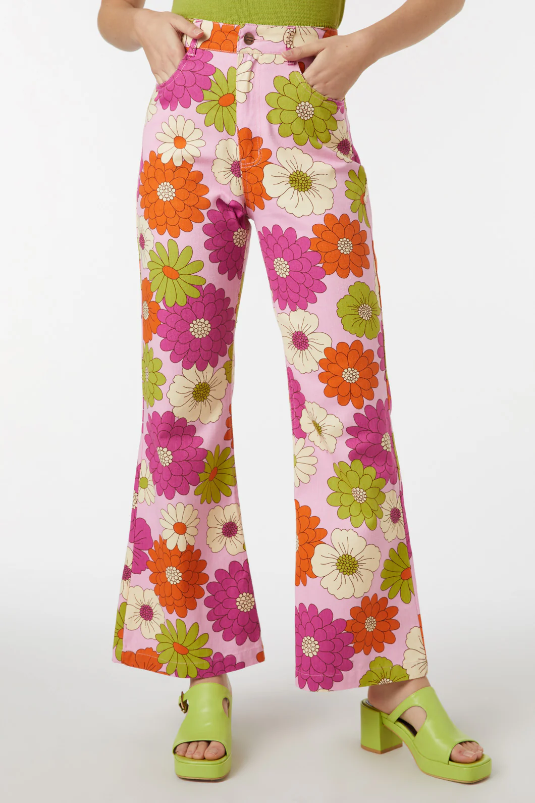 Susan Floral Flare Jean