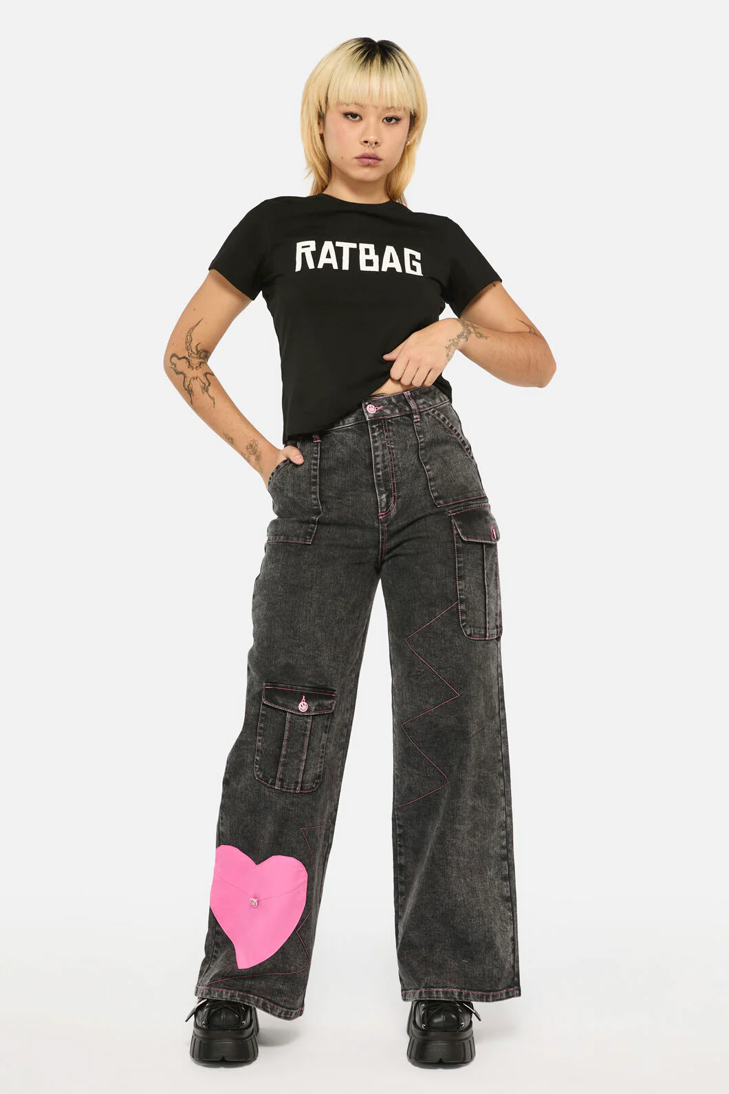 Laneway Acid Wash Pocket Cargo