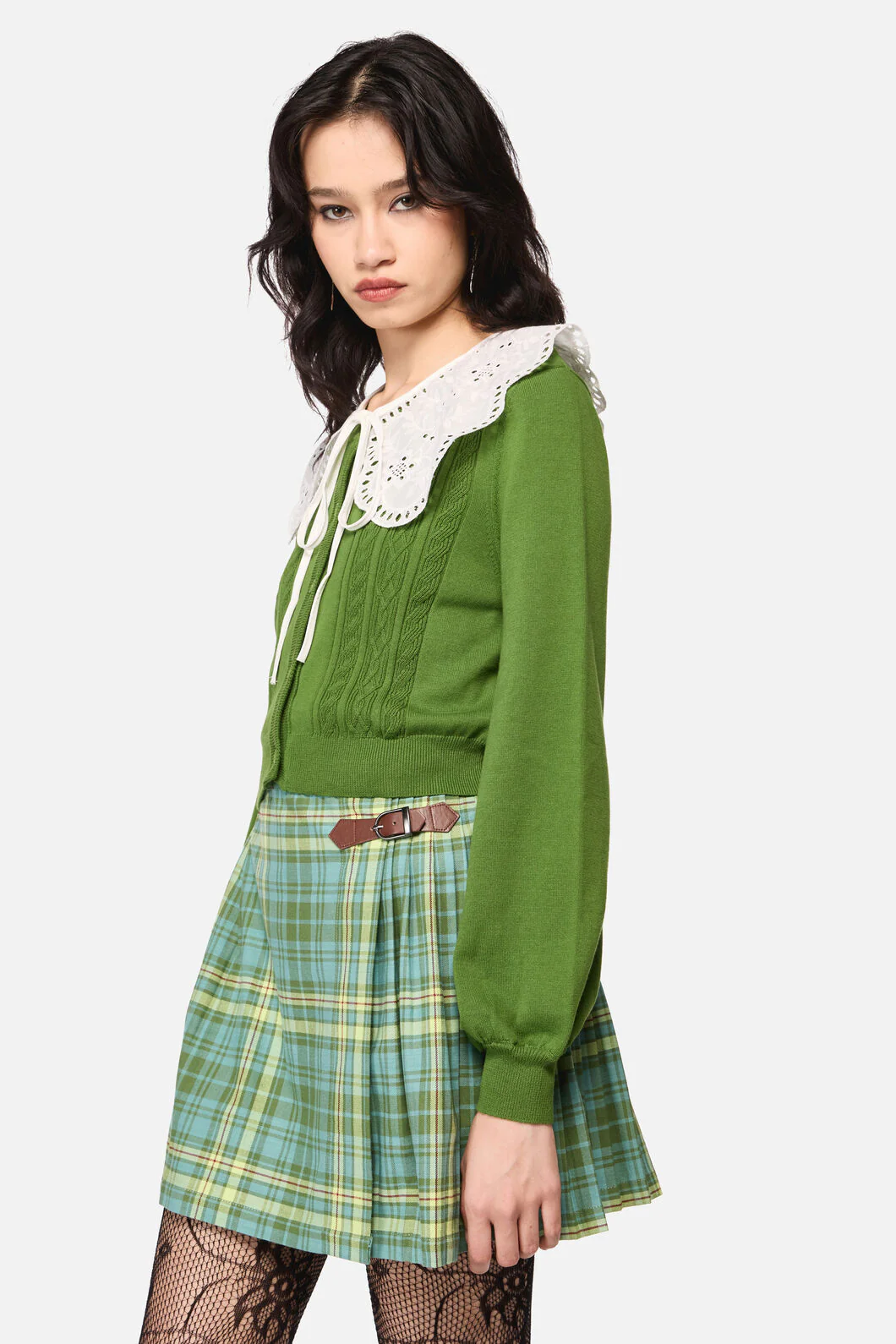 Insect Lover Lace Trim Cardigan