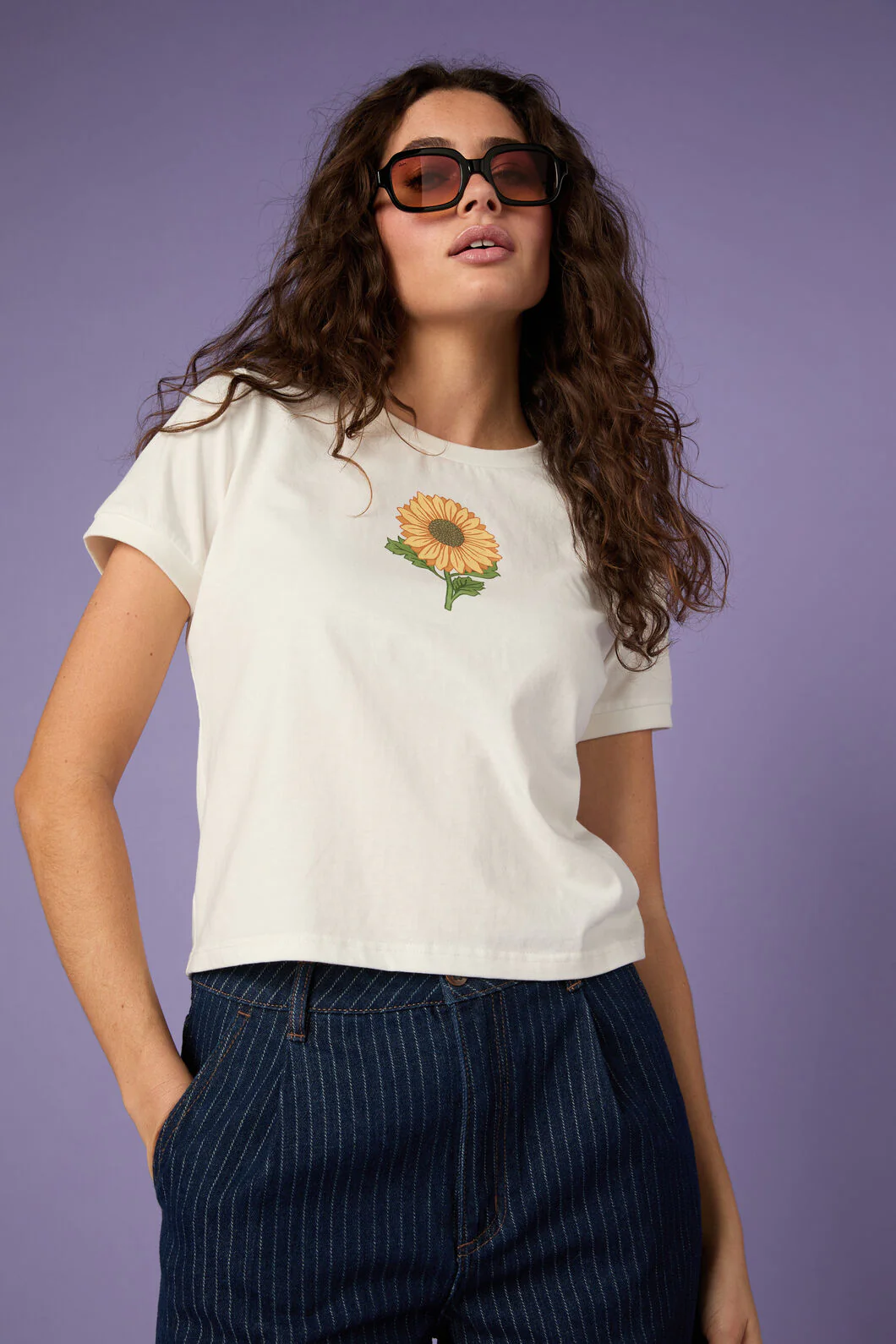 Sunflower Baby Tee