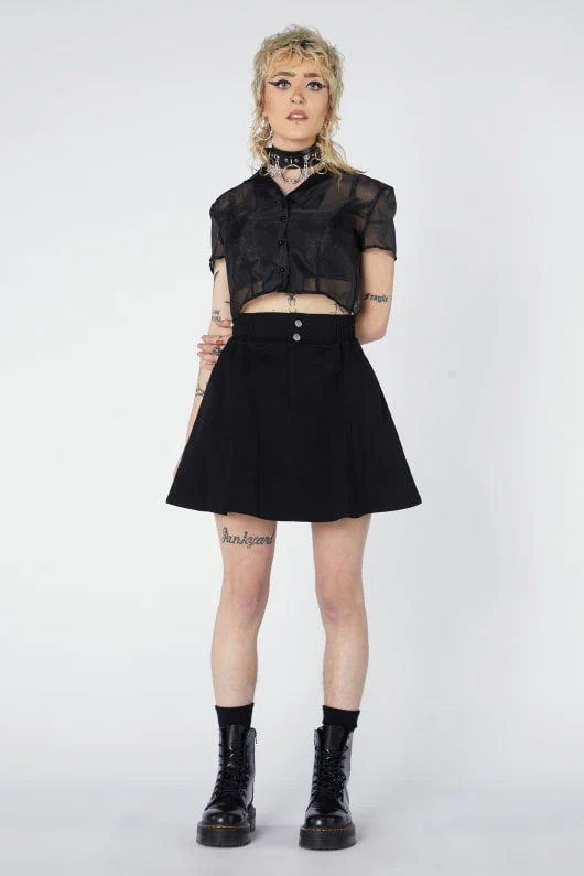 As If Drill Skater Skirt