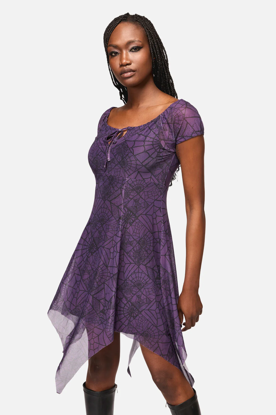 Window Web Gothic Dress