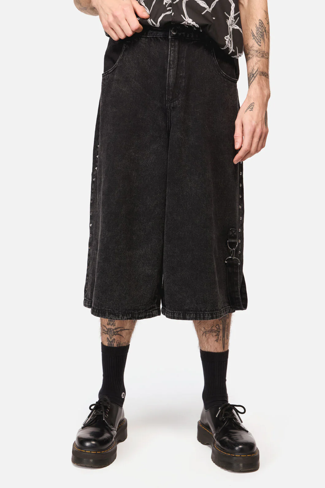 Lawless Stud Wide Leg Jeans