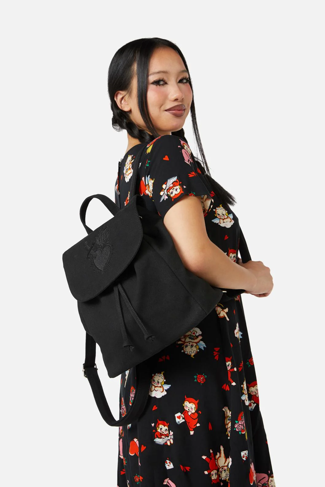 Mercy Canvas Embroidered Backpack