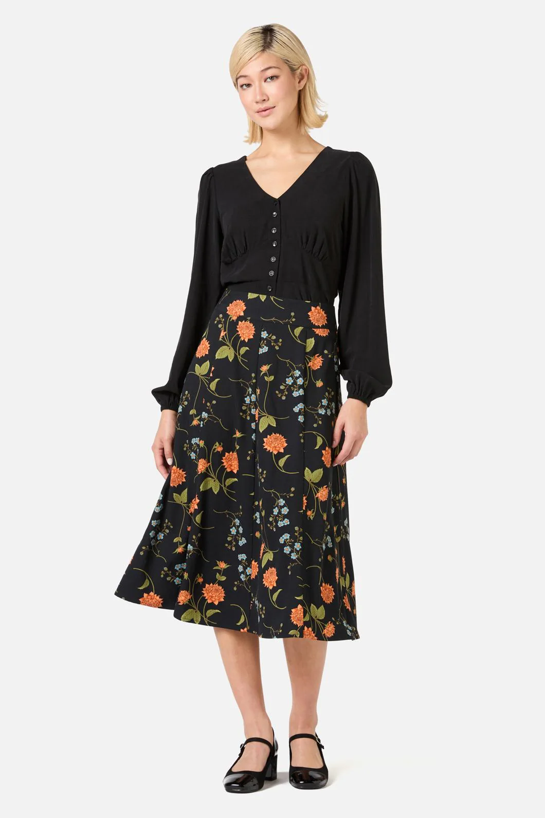 Esmerelda Floral Midi Skirt
