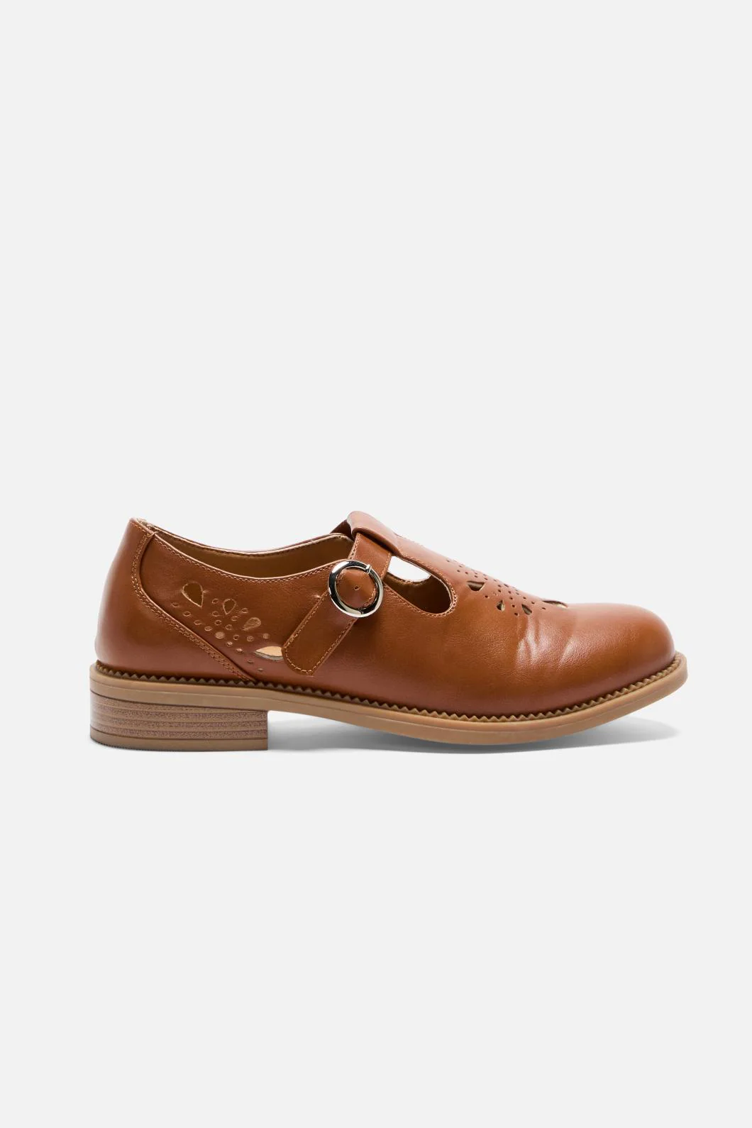 Tan Cut Out Shoe