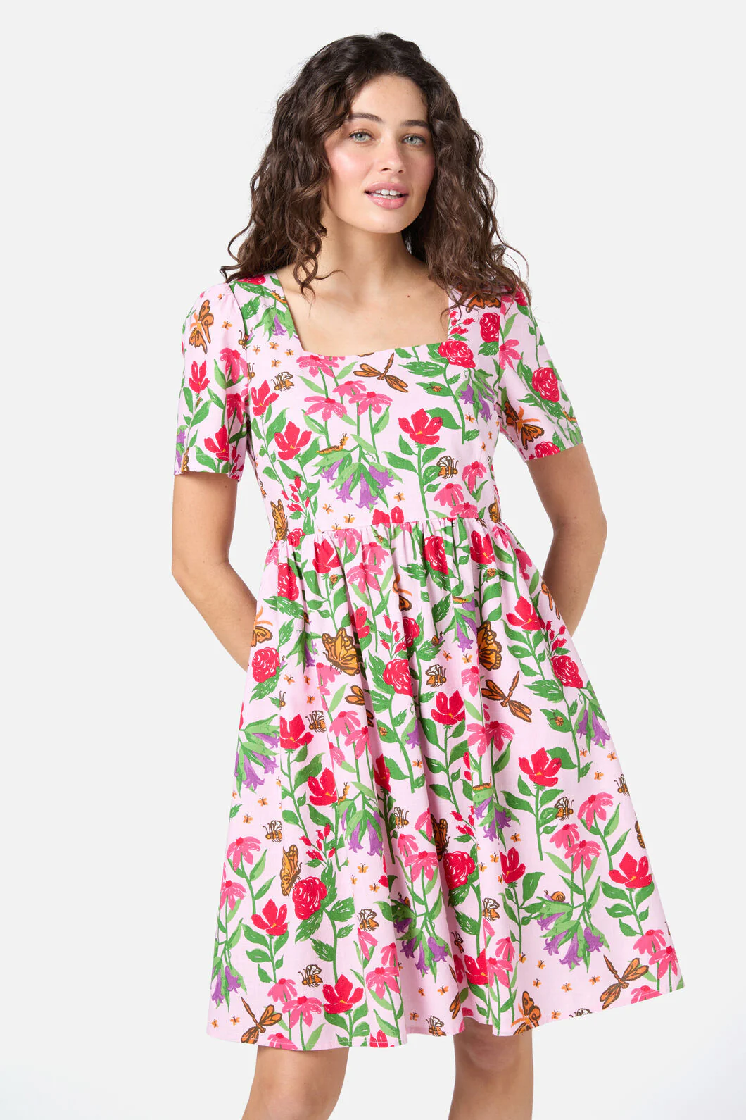 Garden Party Smock Dress