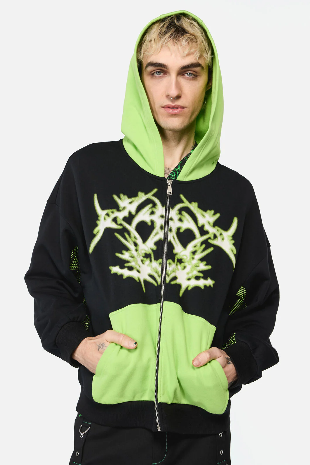 Shock To The System Zipper Hoodie