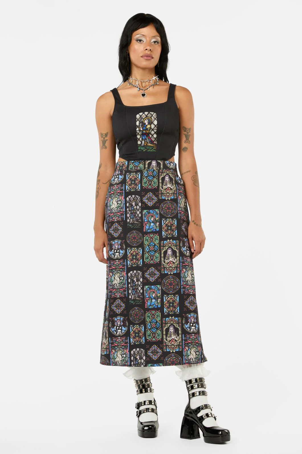 Vitrail Printed Skirt