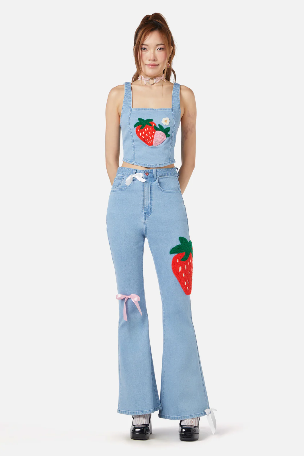 Crush On U Denim Flares