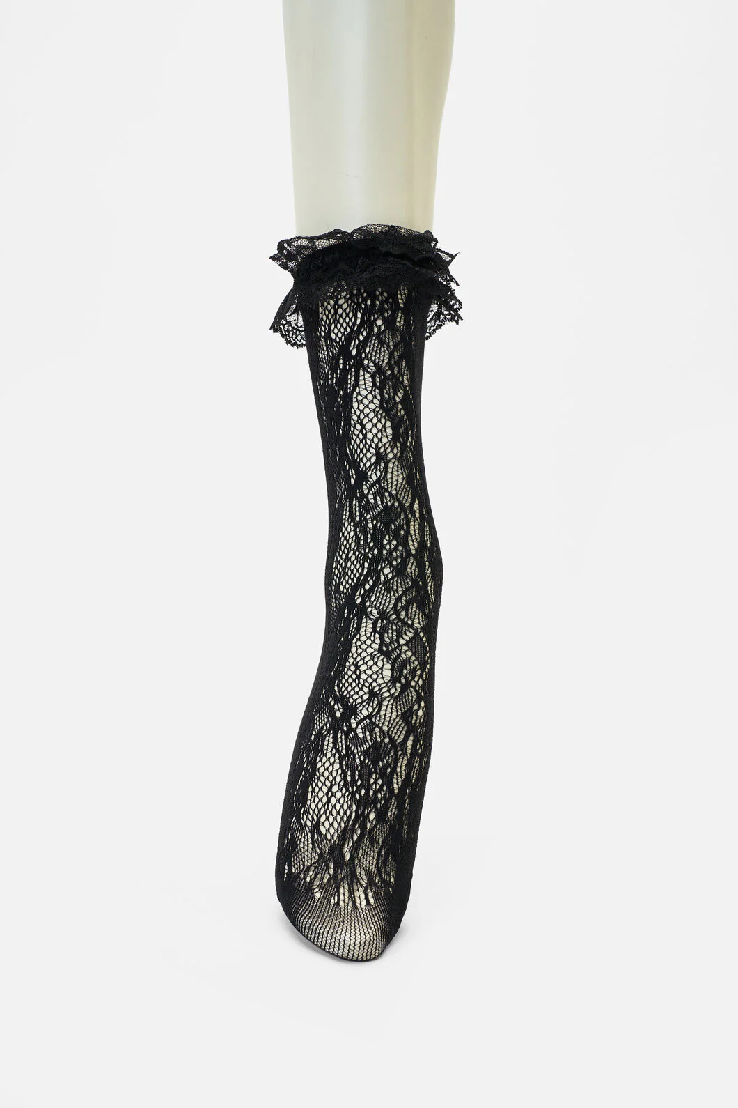 Black Lace Frill Sock