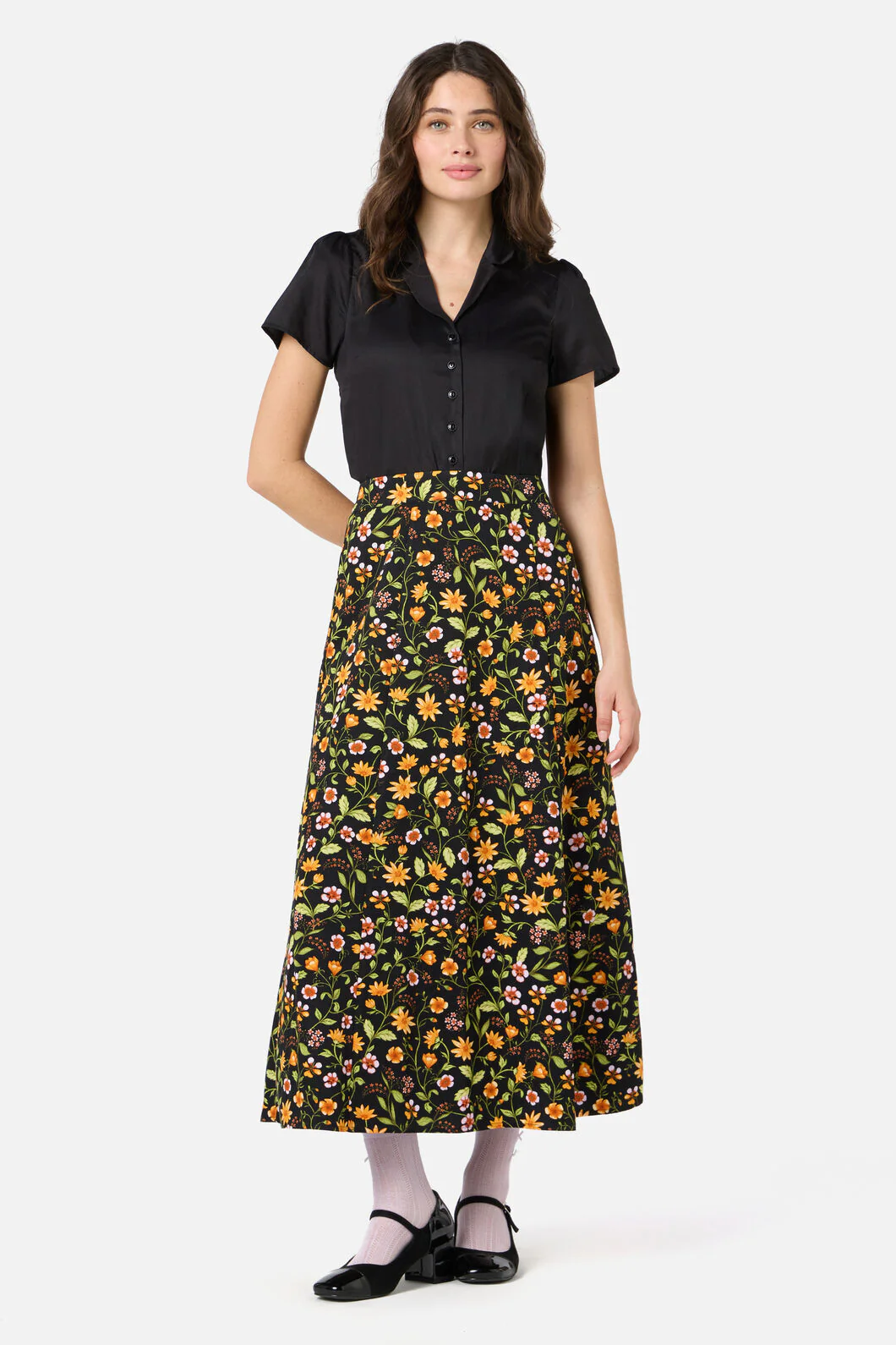 Alyssa Floral Midi Skirt